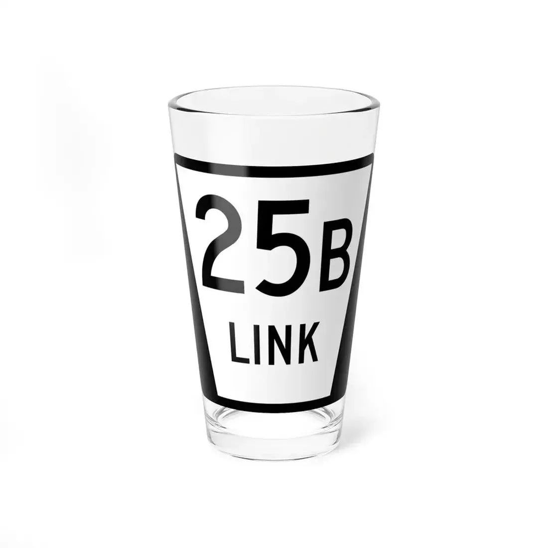 N LINK 25B (Nebraska) (Road Sign) Pint Glass 16oz 16oz - Go Mug Yourself