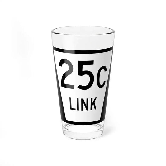 N LINK 25C (Nebraska) (Road Sign) Pint Glass 16oz 16oz - Go Mug Yourself