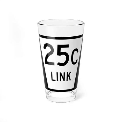 N LINK 25C (Nebraska) (Road Sign) Pint Glss 16oz 16oz - Go Mug Yourself