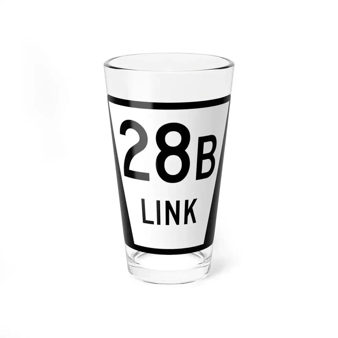 N LINK 28B (Nebraska) (Road Sign) Pint Glass 16oz 16oz - Go Mug Yourself