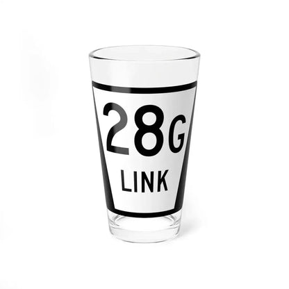 N LINK 28G (Nebraska) (Road Sign) Pint Glass 16oz 16oz - Go Mug Yourself