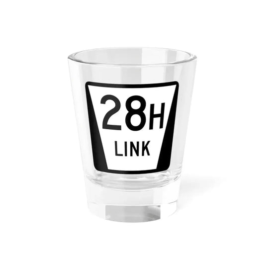 N LINK 28H (Nebraska) (Road Sign) Shot Glass 1.5oz 1.5oz - Go Mug Yourself