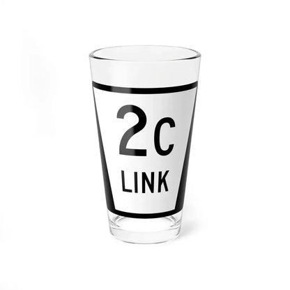 N LINK 2C (Nebraska) (Road Sign) Pint Glass 16oz 16oz - Go Mug Yourself