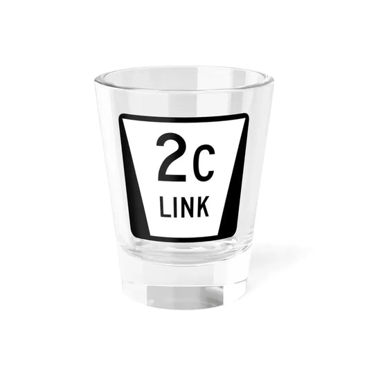 N LINK 2C (Nebraska) (Road Sign) Shot Glass 1.5oz 1.5oz - Go Mug Yourself