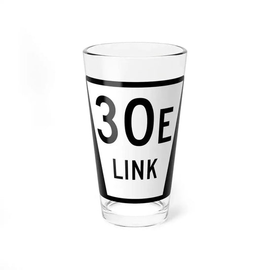 N LINK 30E (Nebraska) (Road Sign) Pint Glass 16oz 16oz - Go Mug Yourself