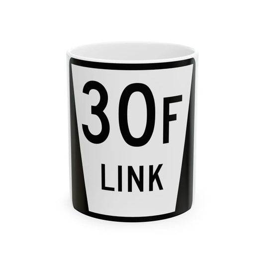 N LINK 30F (Nebraska) (Road Sign) White Coffee Mug 11oz - Go Mug Yourself