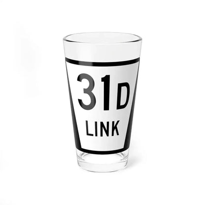 N LINK 31D (Nebraska) (Road Sign) Pint Glass 16oz 16oz - Go Mug Yourself