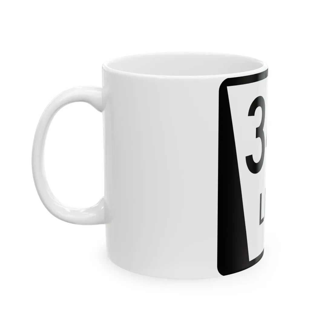 N LINK 34A (Nebraska) (Road Sign) White Coffee Mug - Go Mug Yourself