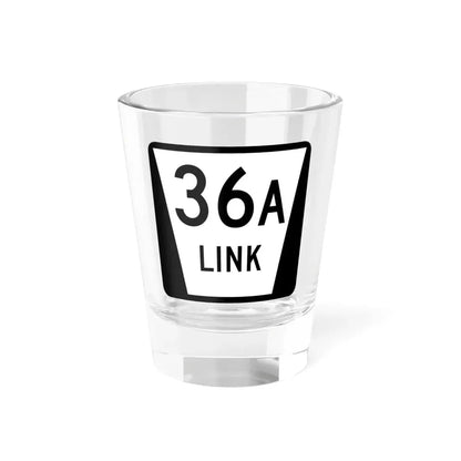 N LINK 36A (Nebraska) (Road Sign) Shot Glass 1.5oz 1.5oz - Go Mug Yourself
