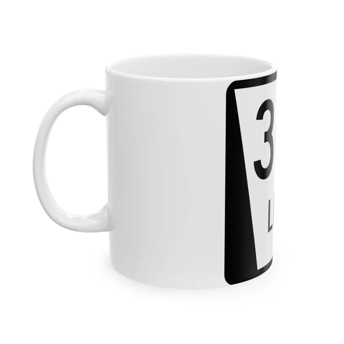 N LINK 36A (Nebraska) (Road Sign) White Coffee Mug - Go Mug Yourself