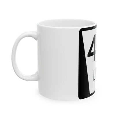 N LINK 40G (Nebraska) (Road Sign) White Coffee Mug - Go Mug Yourself