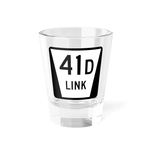 N LINK 41D (Nebraska) (Road Sign) Shot Glass 1.5oz 1.5oz - Go Mug Yourself