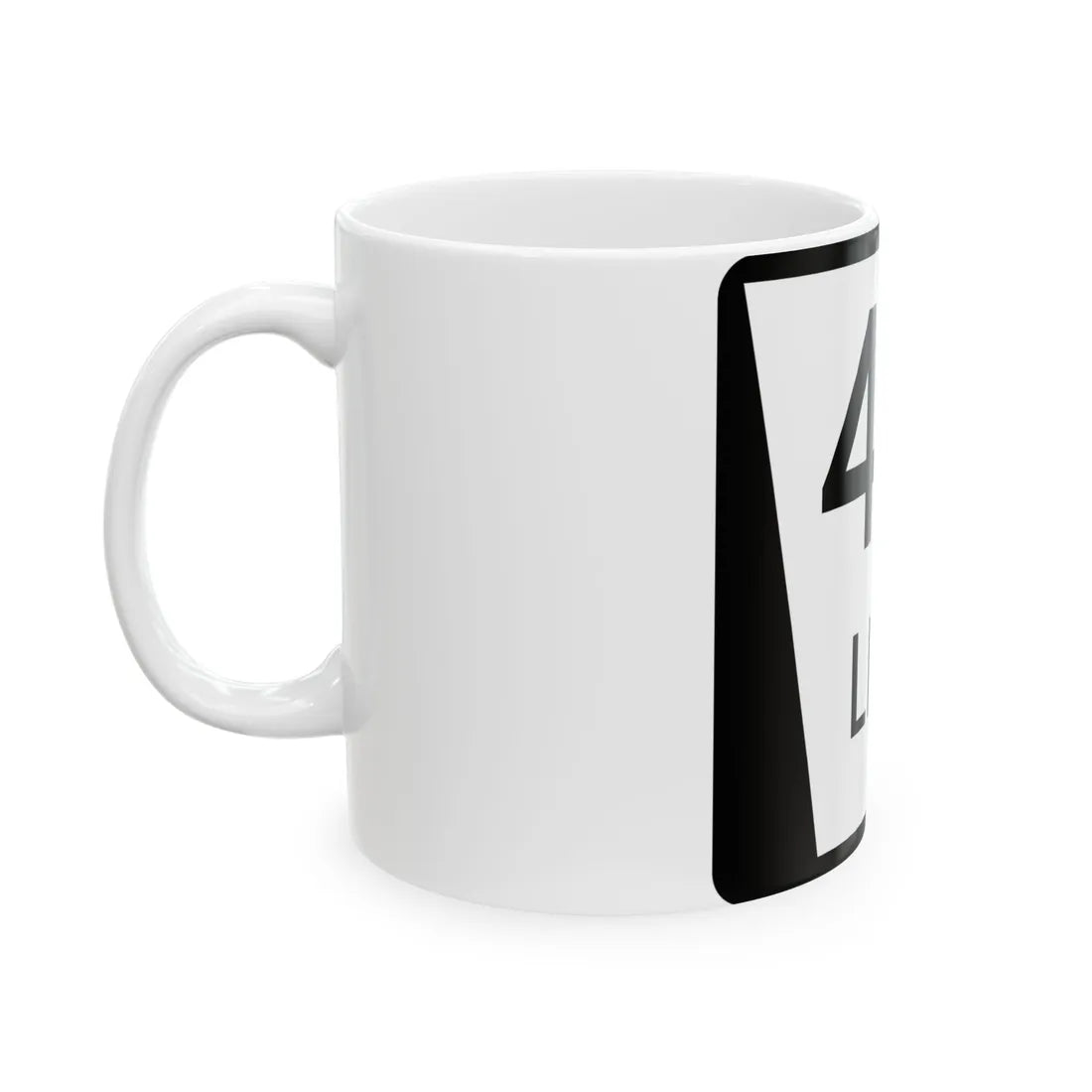 N LINK 41D (Nebraska) (Road Sign) White Coffee Mug - Go Mug Yourself