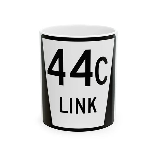 N LINK 44C (Nebraska) (Road Sign) White Coffee Mug 11oz - Go Mug Yourself