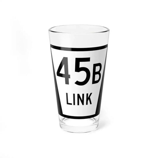 N LINK 45B (Nebraska) (Road Sign) Pint Glass 16oz 16oz - Go Mug Yourself