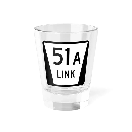 N LINK 51A (Nebraska) (Road Sign) Shot Glass 1.5oz 1.5oz - Go Mug Yourself