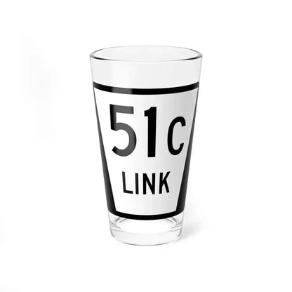 N LINK 51C (Nebraska) (Road Sign) Pint Glass 16oz 16oz - Go Mug Yourself