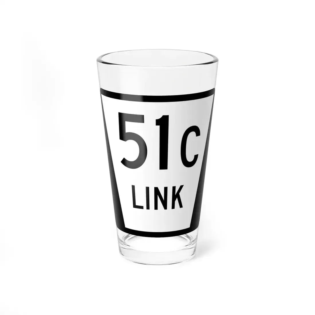 N LINK 51C (Nebraska) (Road Sign) Pint Glss 16oz 16oz - Go Mug Yourself