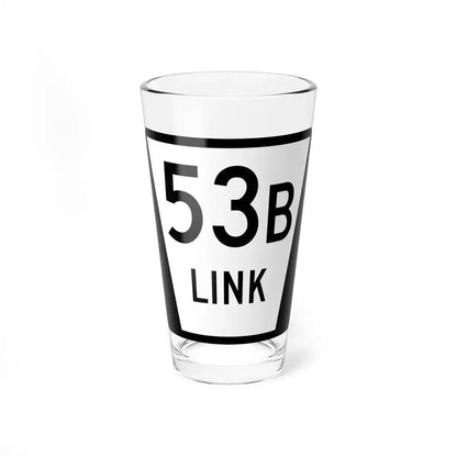 N LINK 53B (Nebraska) (Road Sign) Pint Glass 16oz 16oz - Go Mug Yourself