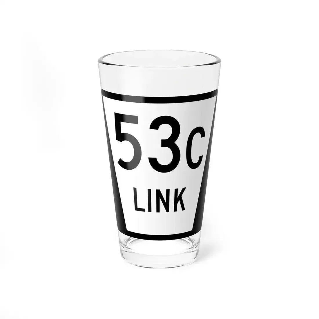 N LINK 53C (Nebraska) (Road Sign) Pint Glass 16oz 16oz - Go Mug Yourself
