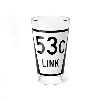 N LINK 53C (Nebraska) (Road Sign) Pint Glass 16oz 16oz - Go Mug Yourself