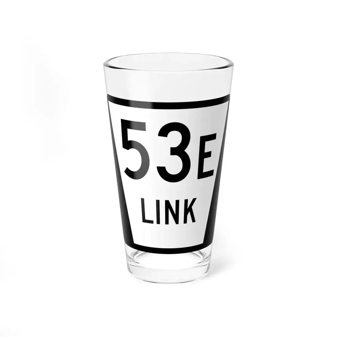 N LINK 53E (Nebraska) (Road Sign) Pint Glass 16oz 16oz - Go Mug Yourself