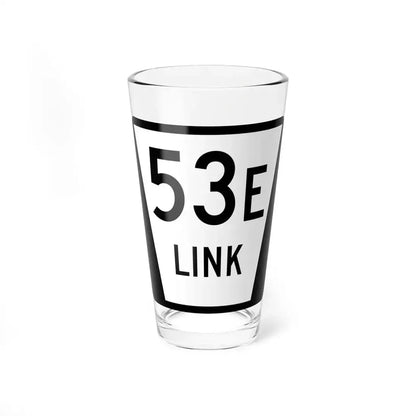 N LINK 53E (Nebraska) (Road Sign) Pint Glass 16oz 16oz - Go Mug Yourself