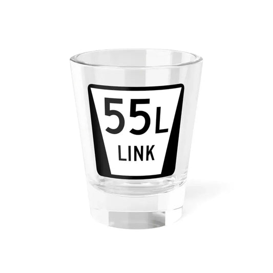 N LINK 55L (Nebraska) (Road Sign) Shot Glass 1.5oz 1.5oz - Go Mug Yourself