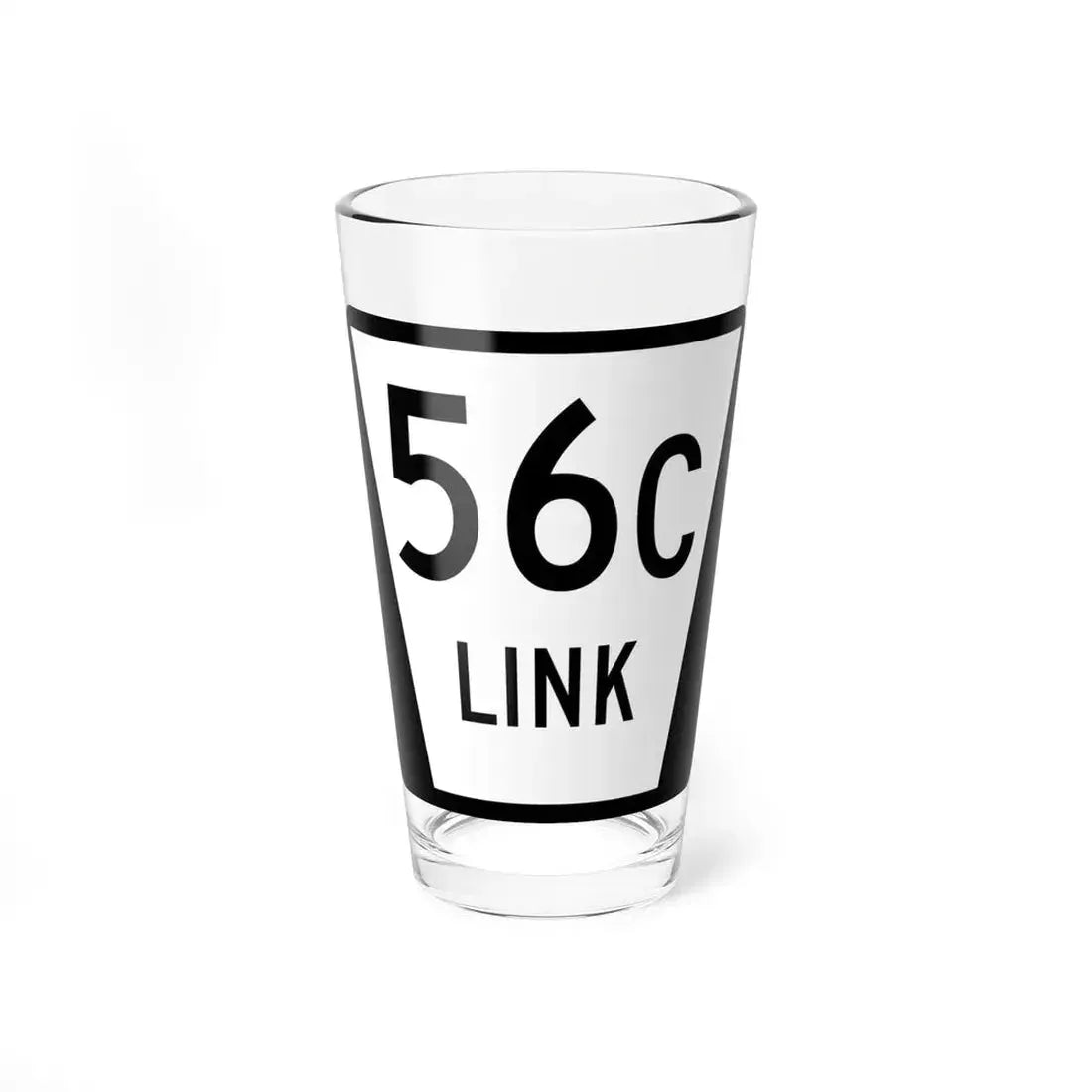 N LINK 56C (Nebraska) (Road Sign) Pint Glass 16oz 16oz - Go Mug Yourself