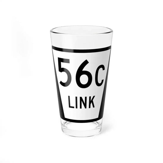 N LINK 56C (Nebraska) (Road Sign) Pint Glass 16oz 16oz - Go Mug Yourself