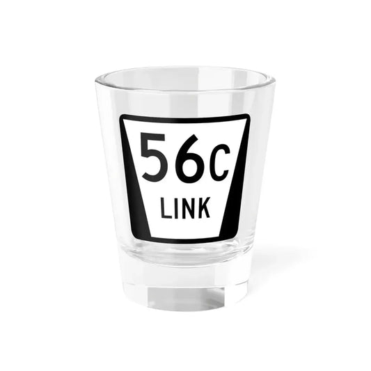 N LINK 56C (Nebraska) (Road Sign) Shot Glass 1.5oz 1.5oz - Go Mug Yourself