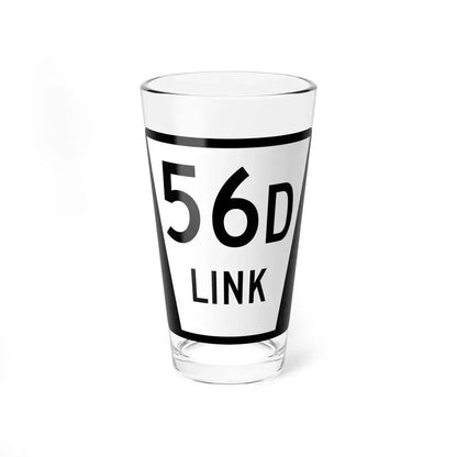 N LINK 56D (Nebraska) (Road Sign) Pint Glass 16oz 16oz - Go Mug Yourself