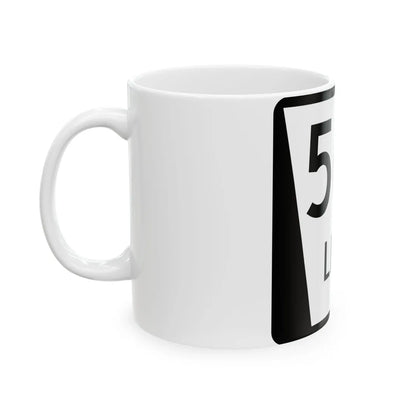 N LINK 56D (Nebraska) (Road Sign) White Coffee Mug - Go Mug Yourself