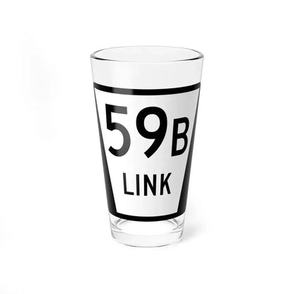 N LINK 59B (Nebraska) (Road Sign) Pint Glass 16oz 16oz - Go Mug Yourself