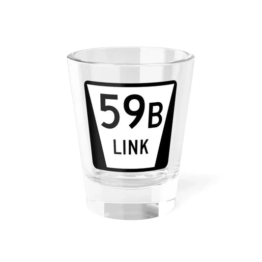 N LINK 59B (Nebraska) (Road Sign) Shot Glass 1.5oz 1.5oz - Go Mug Yourself