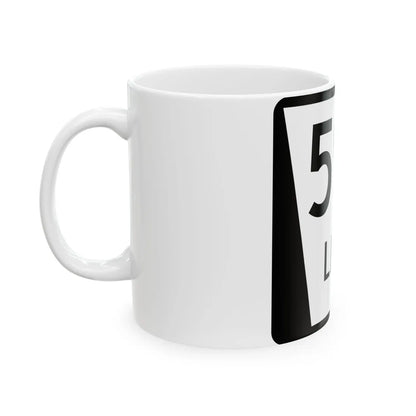 N LINK 59B (Nebraska) (Road Sign) White Coffee Mug - Go Mug Yourself