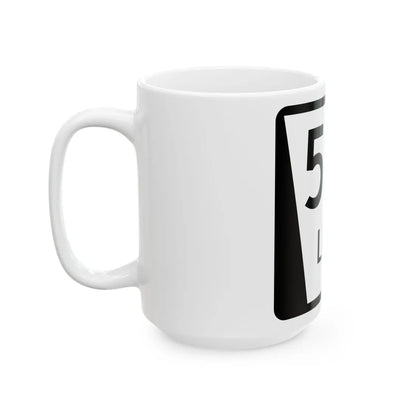 N LINK 59B (Nebraska) (Road Sign) White Coffee Mug - Go Mug Yourself