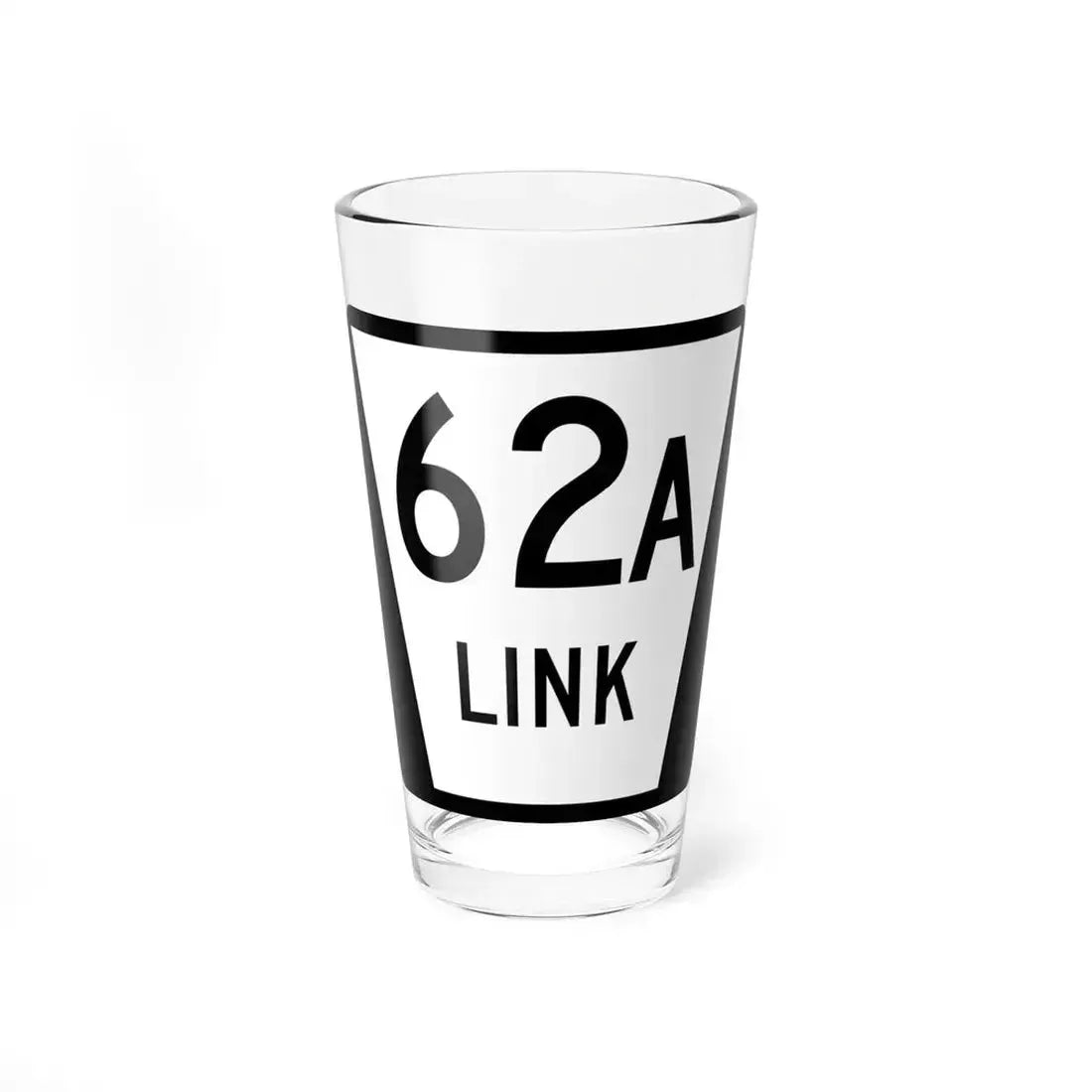 N LINK 62A (Nebraska) (Road Sign) Pint Glass 16oz 16oz - Go Mug Yourself