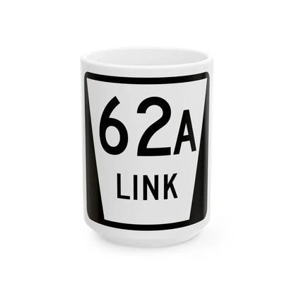 N LINK 62A (Nebraska) (Road Sign) White Coffee Mug 15oz - Go Mug Yourself