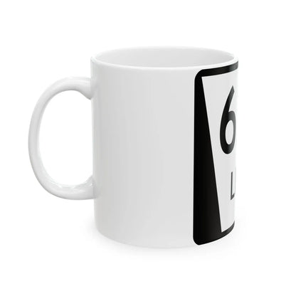 N LINK 62A (Nebraska) (Road Sign) White Coffee Mug - Go Mug Yourself