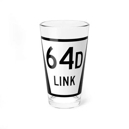N LINK 64D (Nebraska) (Road Sign) Pint Glass 16oz 16oz - Go Mug Yourself