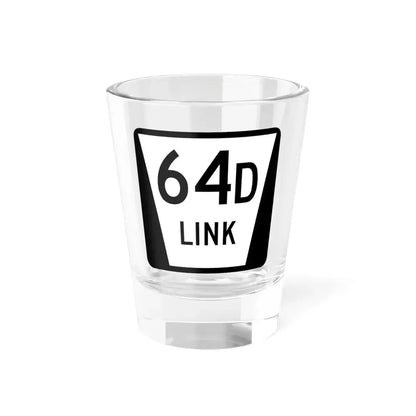 N LINK 64D (Nebraska) (Road Sign) Shot Glass 1.5oz 1.5oz - Go Mug Yourself