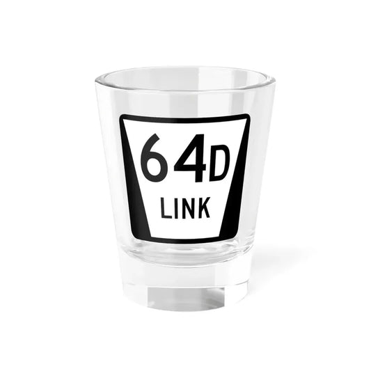 N LINK 64D (Nebraska) (Road Sign) Shot Glass 1.5oz 1.5oz - Go Mug Yourself