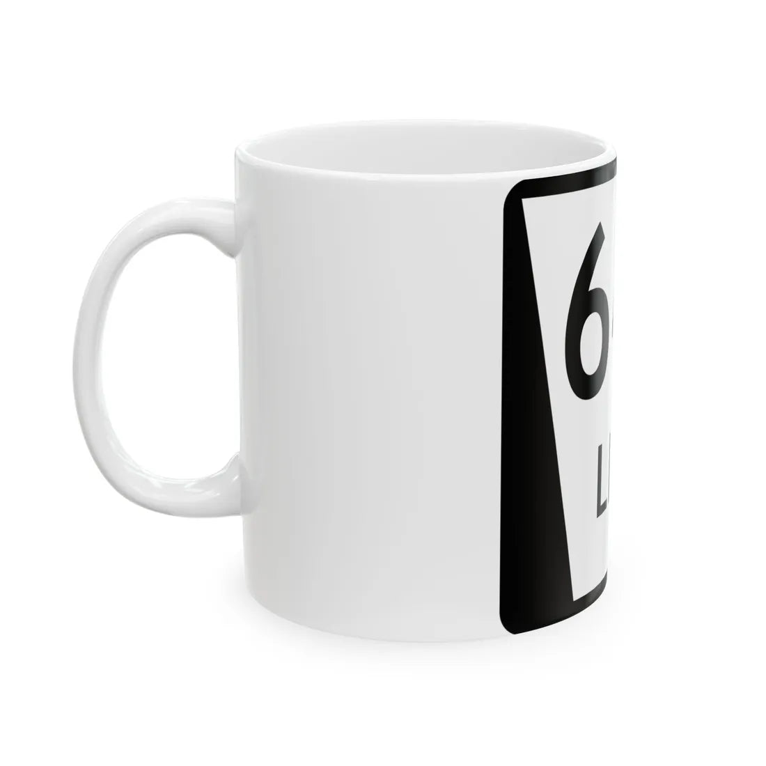 N LINK 64D (Nebraska) (Road Sign) White Coffee Mug - Go Mug Yourself