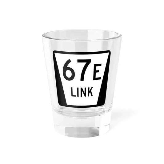 N LINK 67E (Nebraska) (Road Sign) Shot Glass 1.5oz 1.5oz - Go Mug Yourself
