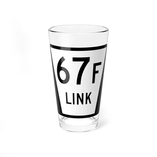 N LINK 67F (Nebraska) (Road Sign) Pint Glass 16oz 16oz - Go Mug Yourself