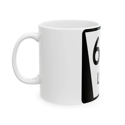 N LINK 67F (Nebraska) (Road Sign) White Coffee Mug - Go Mug Yourself