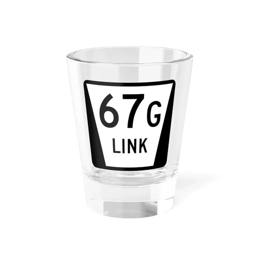 N LINK 67G (Nebraska) (Road Sign) Shot Glass 1.5oz 1.5oz - Go Mug Yourself