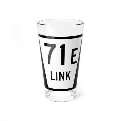 N LINK 71E (Nebraska) (Road Sign) Pint Glass 16oz 16oz - Go Mug Yourself