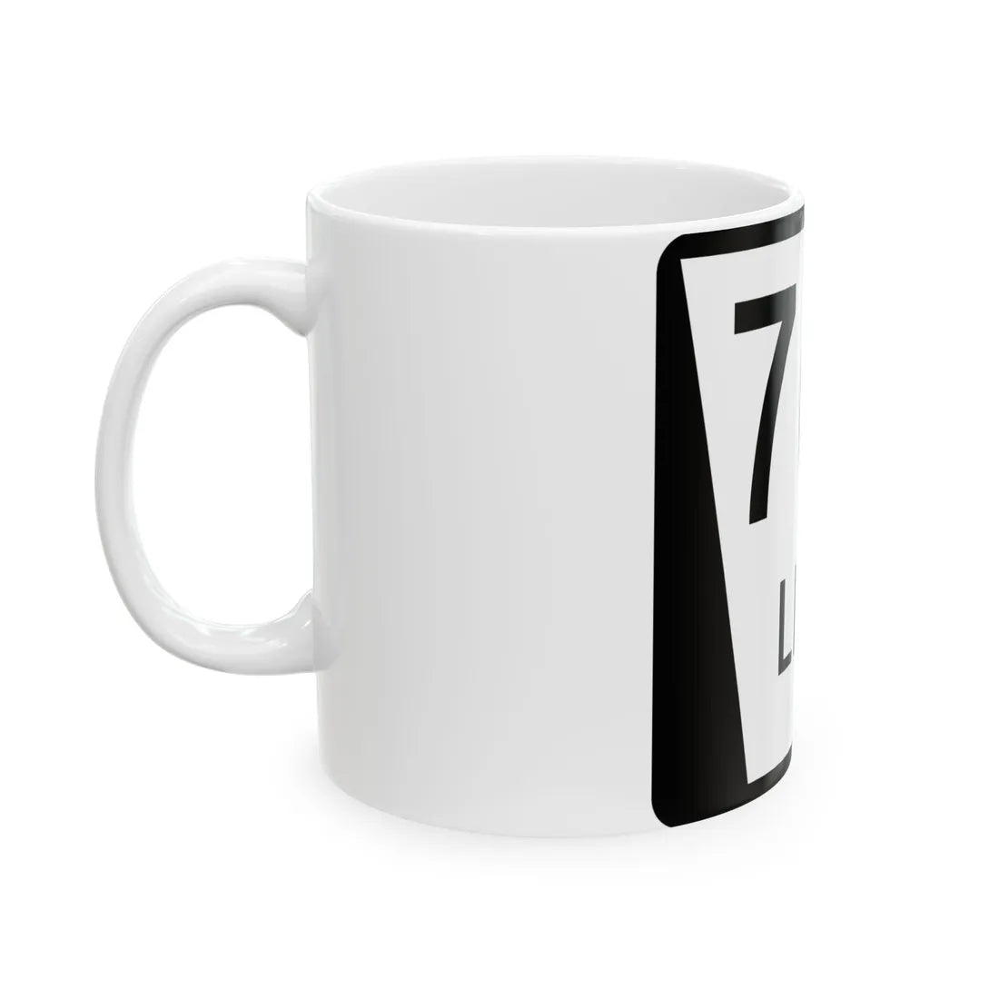 N LINK 76E (Nebraska) (Road Sign) White Coffee Mug - Go Mug Yourself